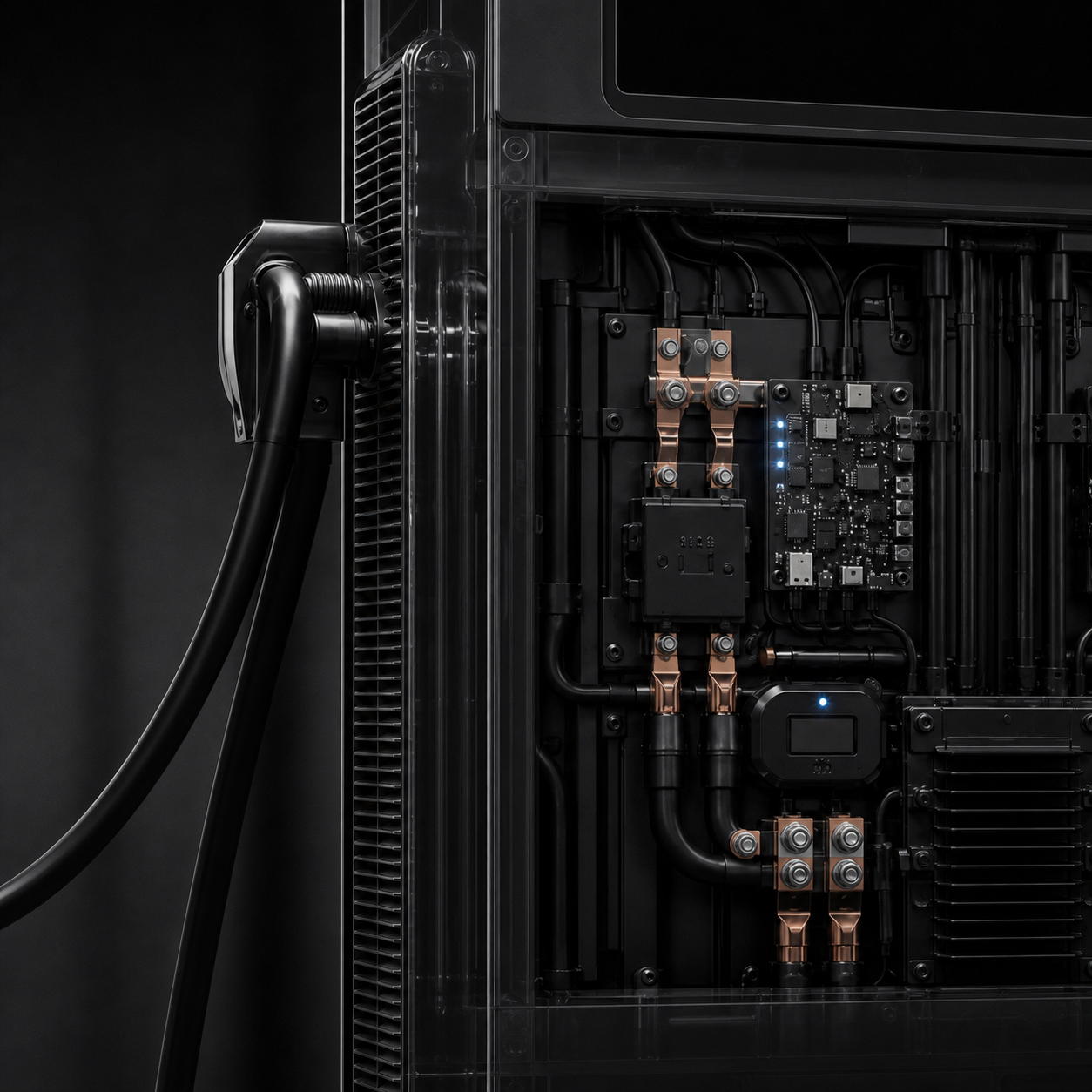 Λεπτομέρεια της διεπαφής και του connector του Lumen